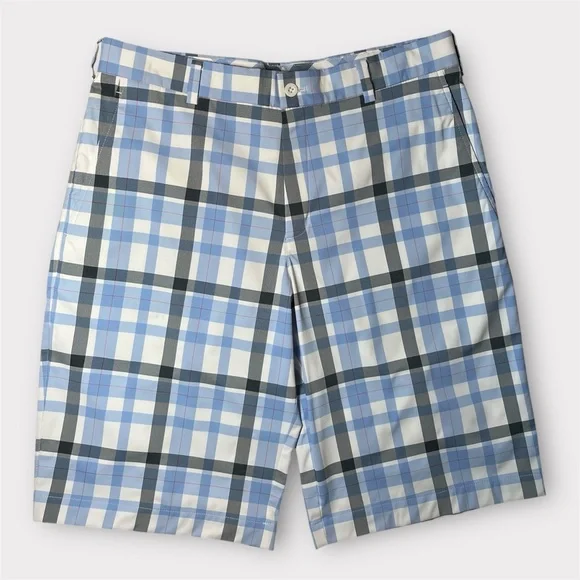 Nike Golf Flat-Front Plaid Golf Shorts - Picture 2 of 8